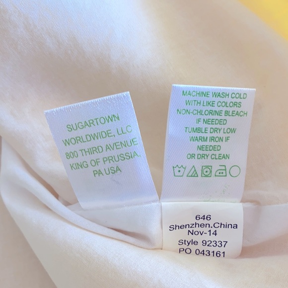 Lilly Pulitzer Jacqueline Shift Dress Yellow Sz 00 - Picture 7 of 9